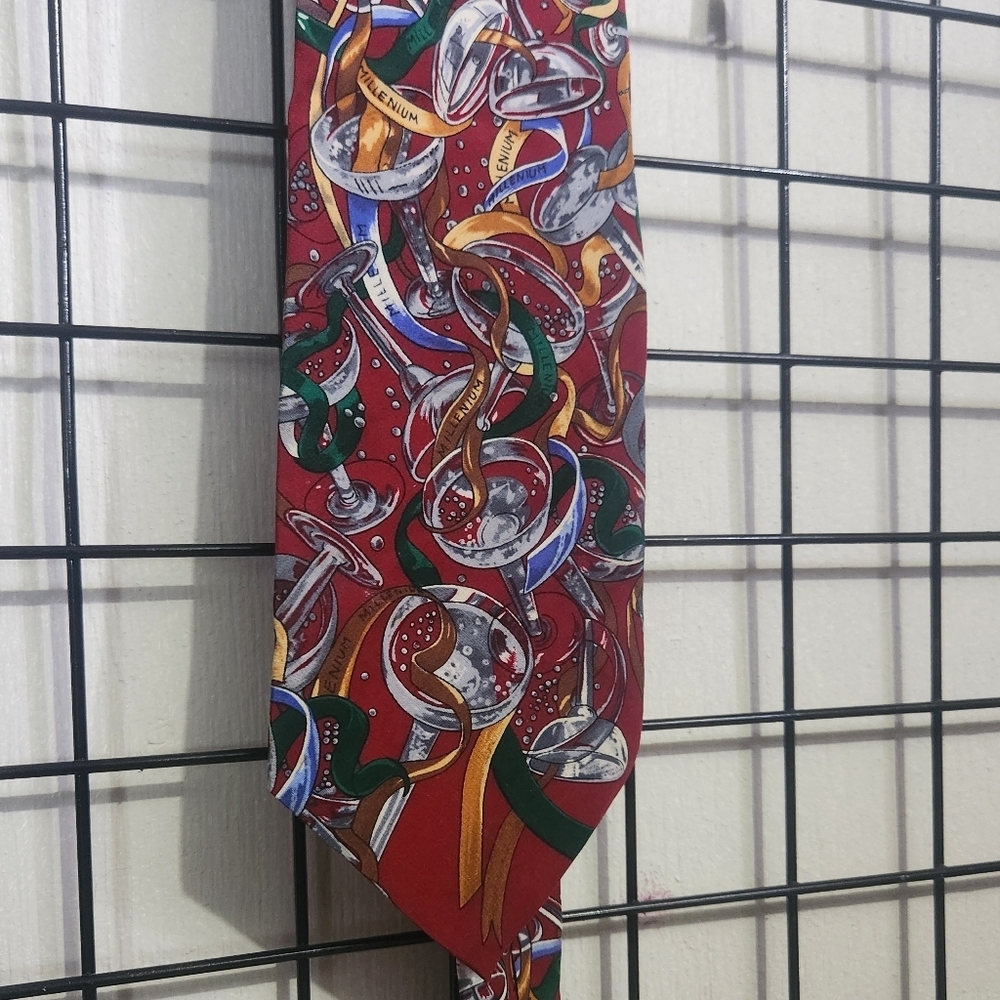 Vtg Millennium 2000 Tie Happy New Year
